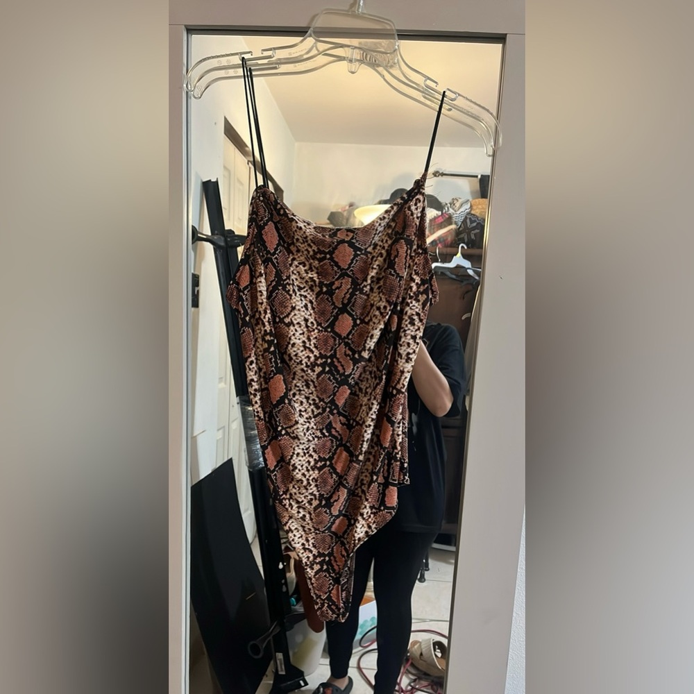 Snake print bodysuit